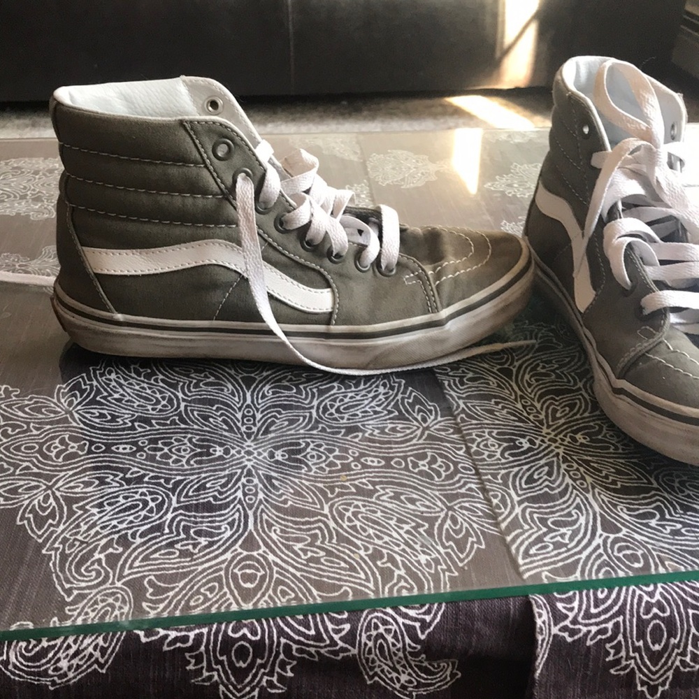 Olive Green High Top Vans